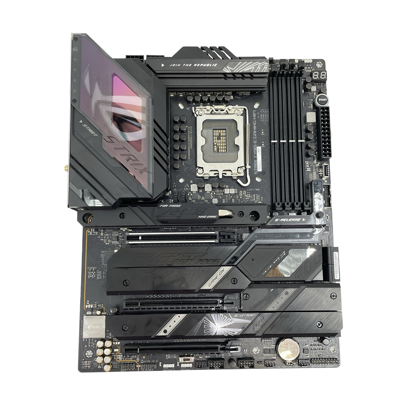 FOR PARTS ASUS ROG Strix Z790-E Gaming WiFi LGA 1700 DDR5 ATX Motherboard