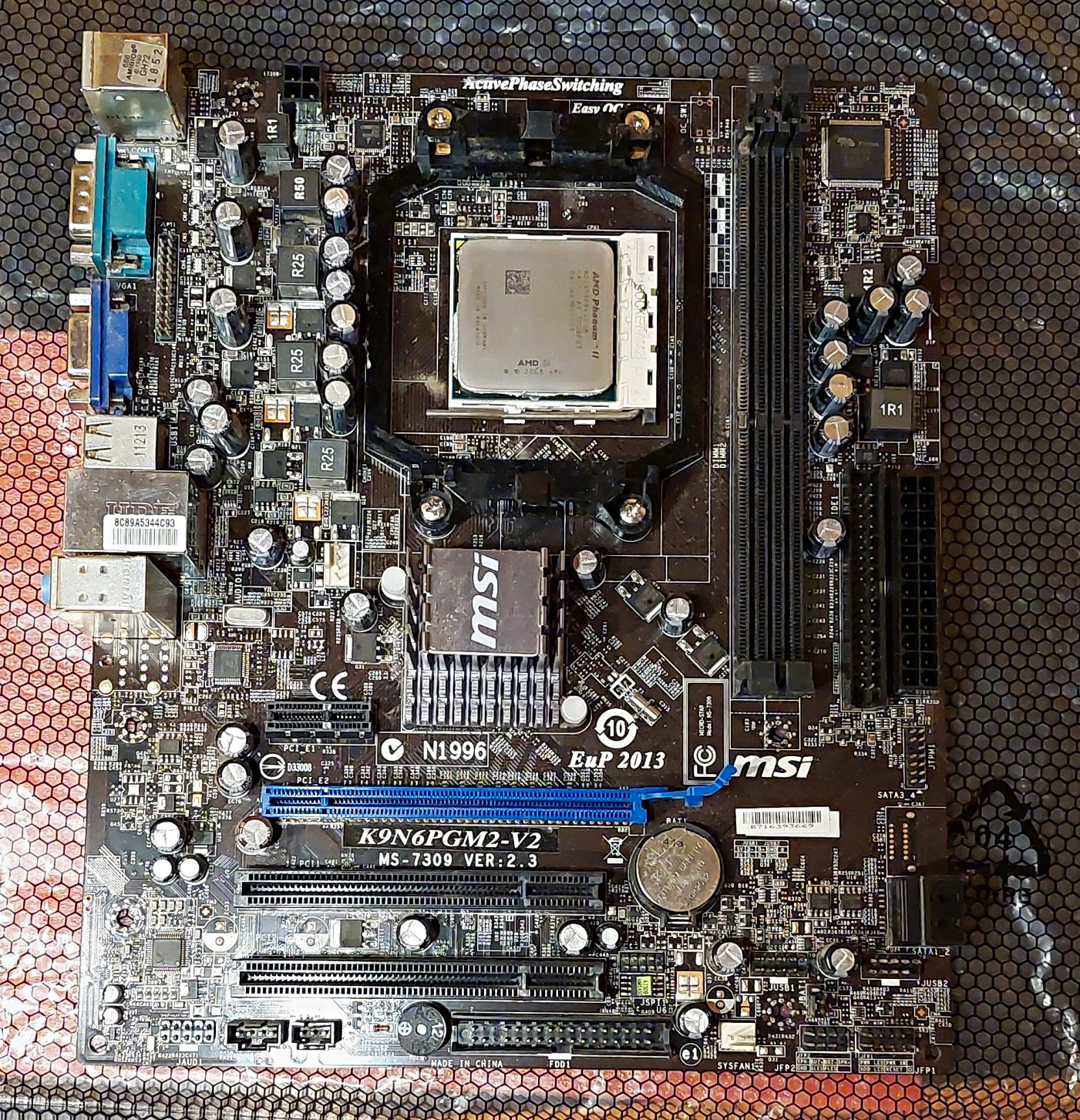 MSI K9N6PGM2-V2 MicroATX Socket AM2 Motherboard w/ AMD Phenom II X4 3.0