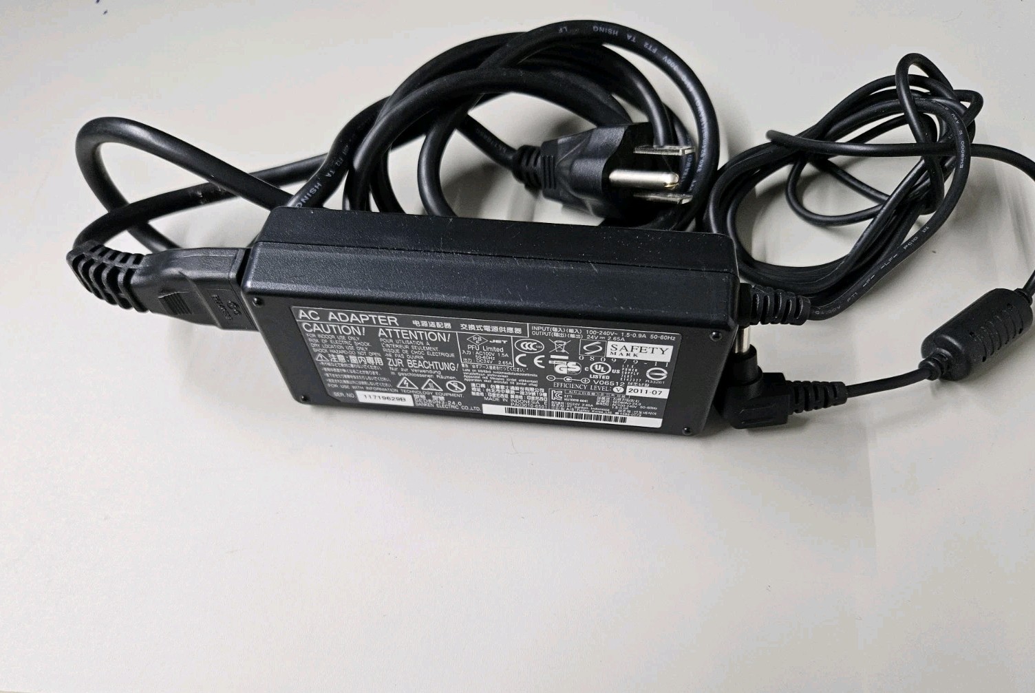 Genuine SANKEN for Fujitsu  AC Adapter Power Supply SED80N3-24.0 64W 24V 2.65