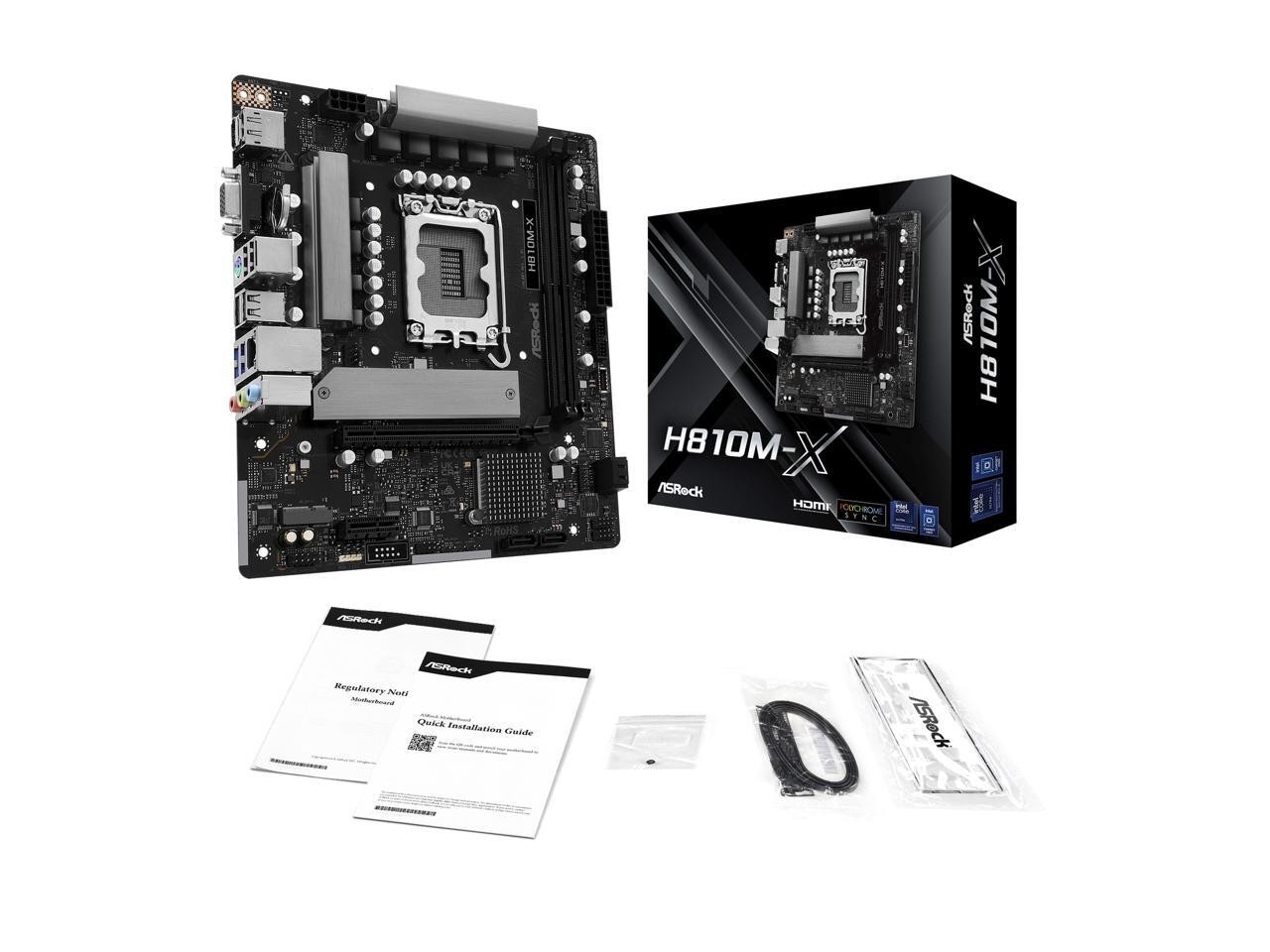 ASRock H810MX Micro ATX LGA1851 Motherboard