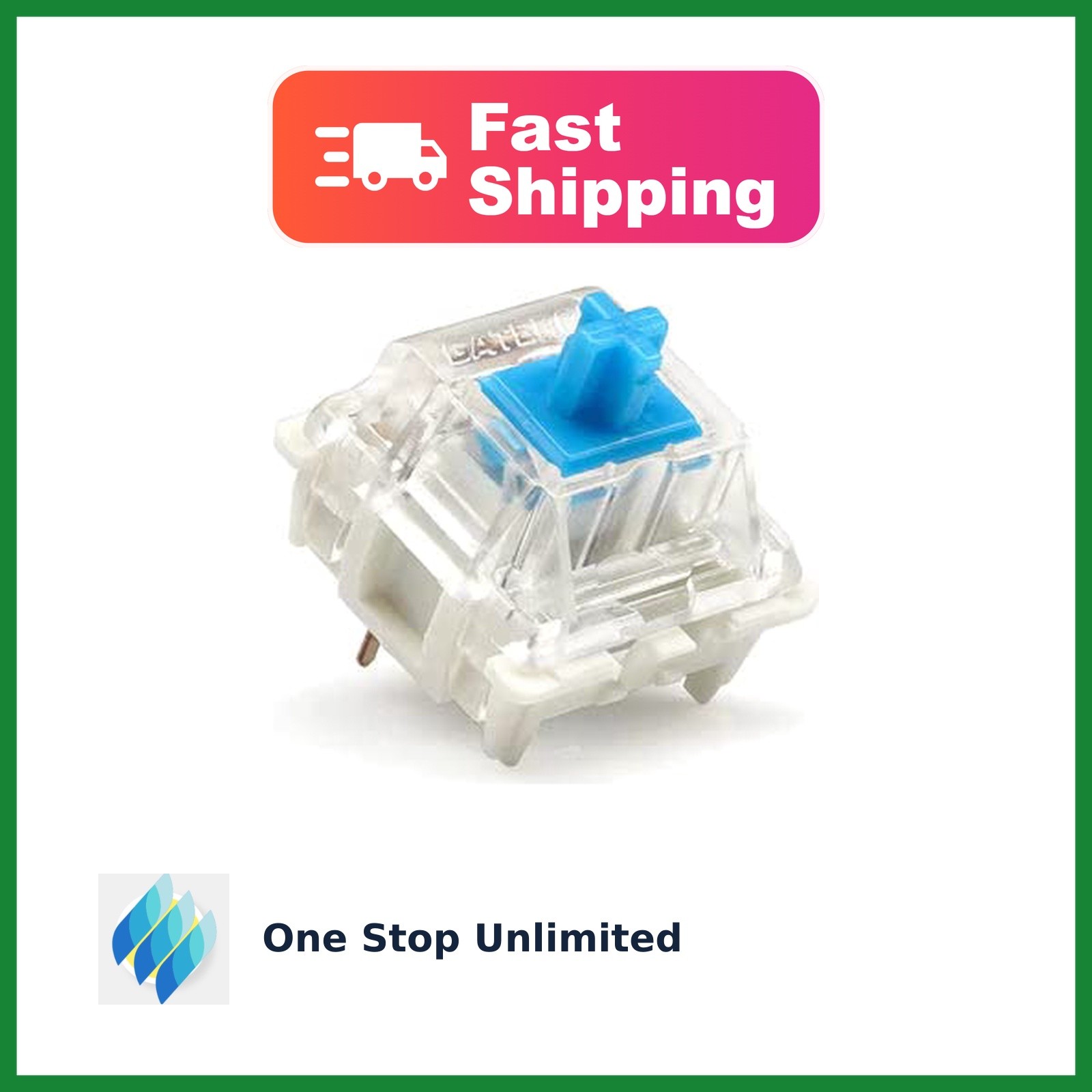 GATERON KS-9 Mechanical Key Switches 65 Pcs, Blue