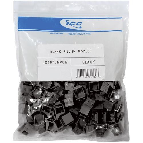 ICC HD MODULE BLANK 100 PK BK IC107BNVBK UPC 633758092111