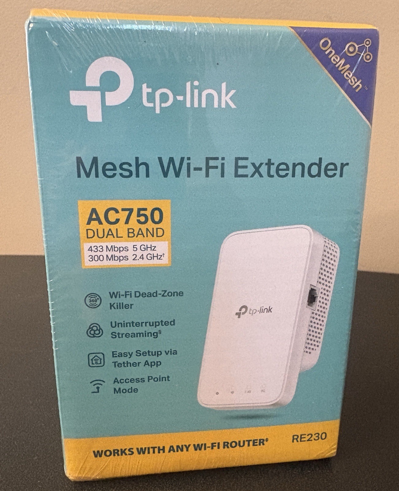 TP-Link AC750 Mesh Wi-Fi Extender RE230 - New SEALED BOX