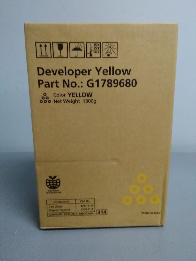 Genuine Ricoh Savin Lanier G1789680 Yellow Developer For C720 C900 C900S