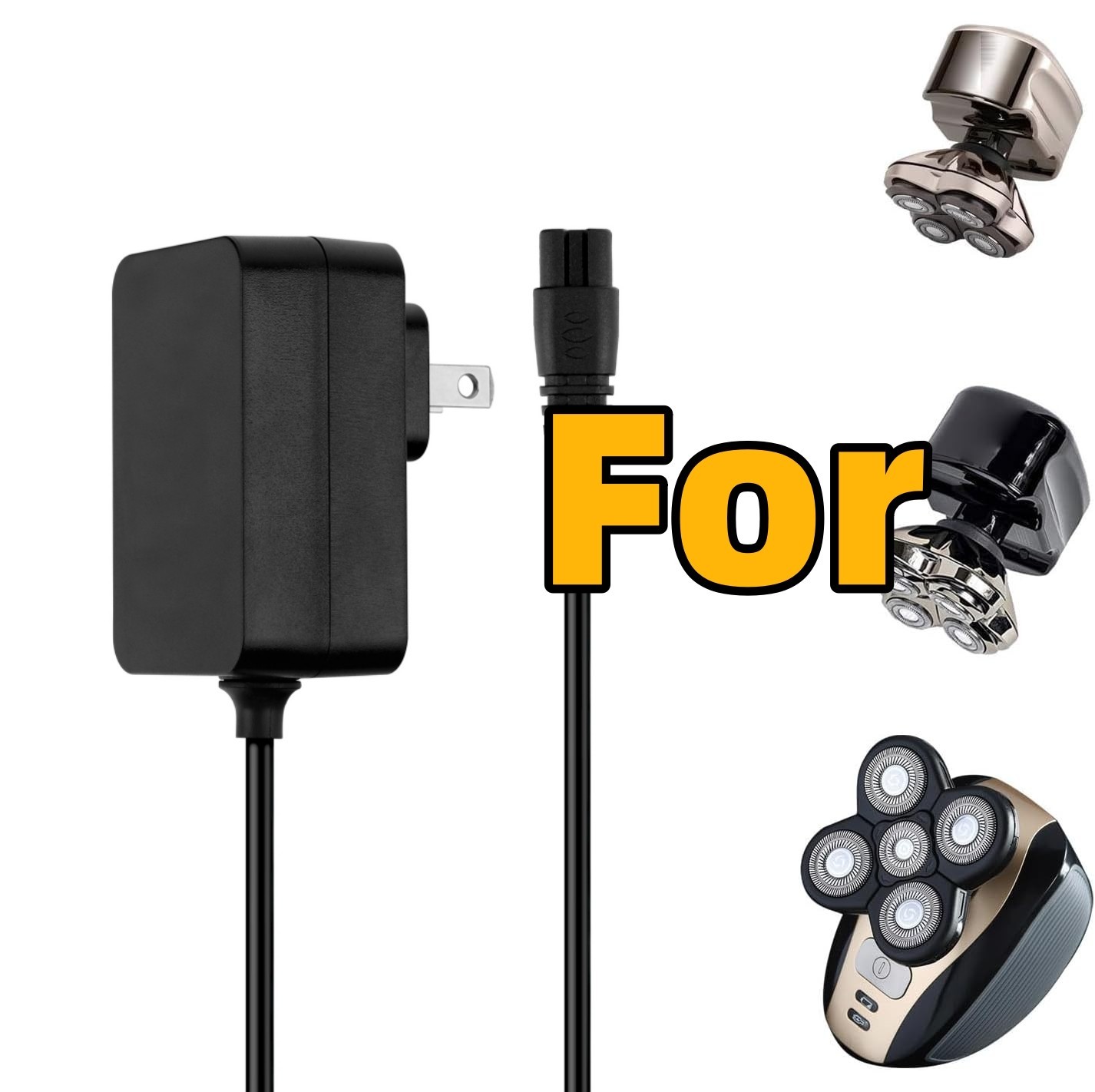 Power Cord for Skull Shaver Charger for Pitbull Gold Silver Pro/Palm