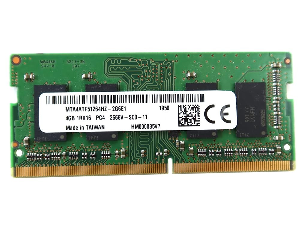 GREEN - MICRON PC4-2666 4GB DDR4 SODIMM MEMORY