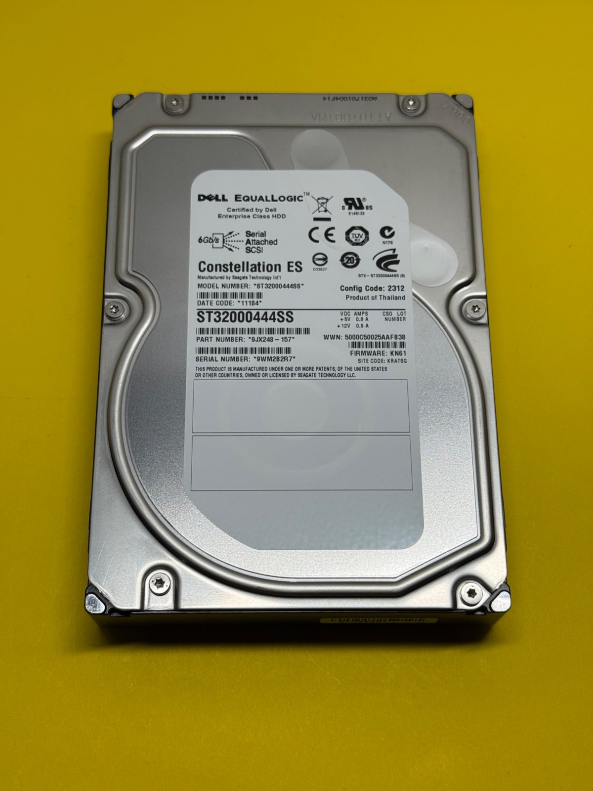 Dell EqualLogic ST32000444SS 2TB 7.2K 3.5” SAS 9JX248-157