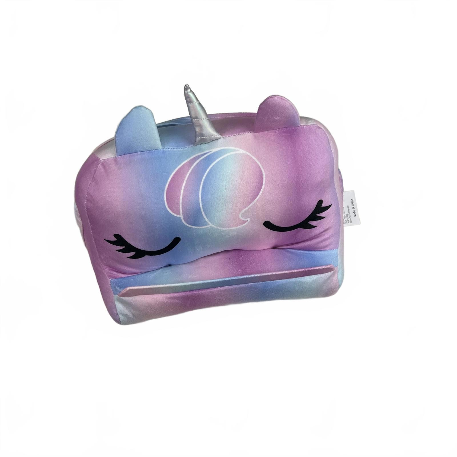 Unicorn Plush Kids Tablet Holder Pillow