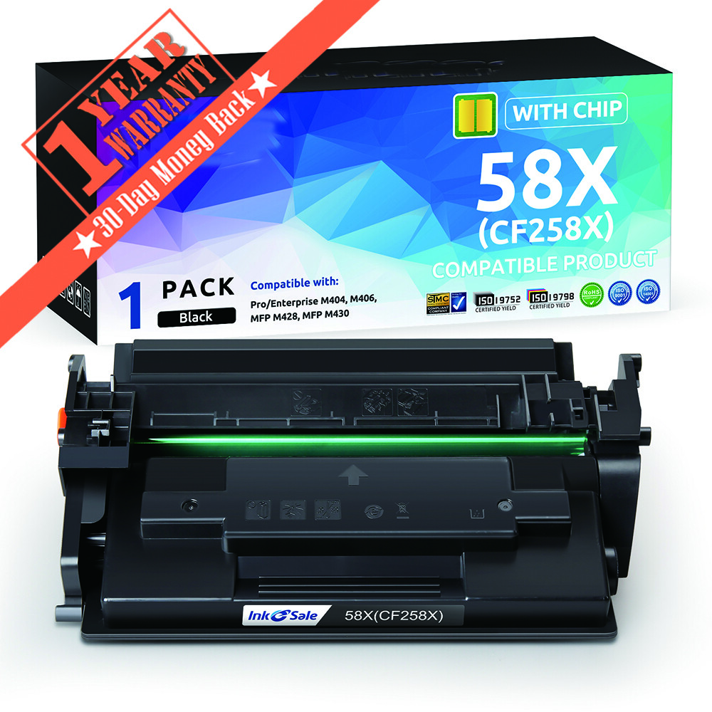 CF258X 58X Toner Cartridge With Chip For HP LaserJet Pro M404 M428 High Yield