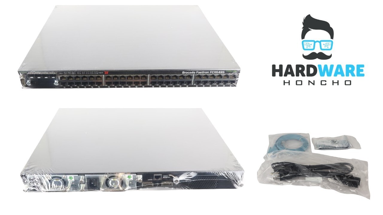 Brocade FCX648S FastIron Series 48 Port Gigabit Switch - refurbished