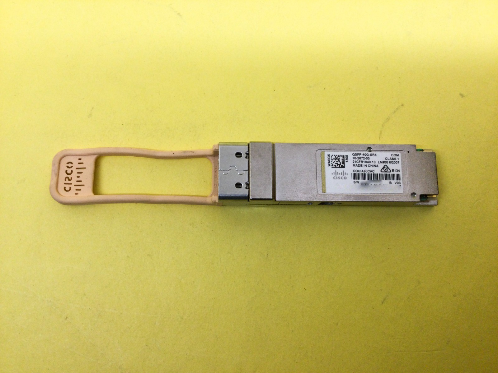 Cisco 40G SR QSFP+ Transceiver Optic Module QSFP-40G-SR4 10-2672-03