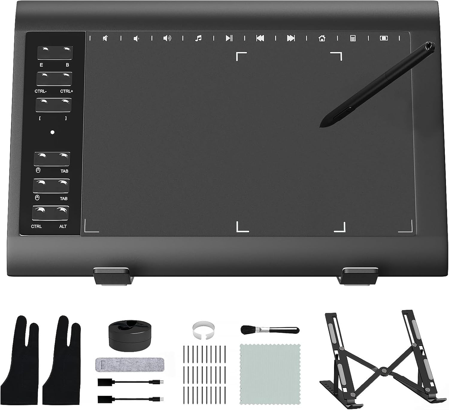 Graphic Drawing Tablet, Digital Sketch,Design for PC and Computer/Pad-12 Hot