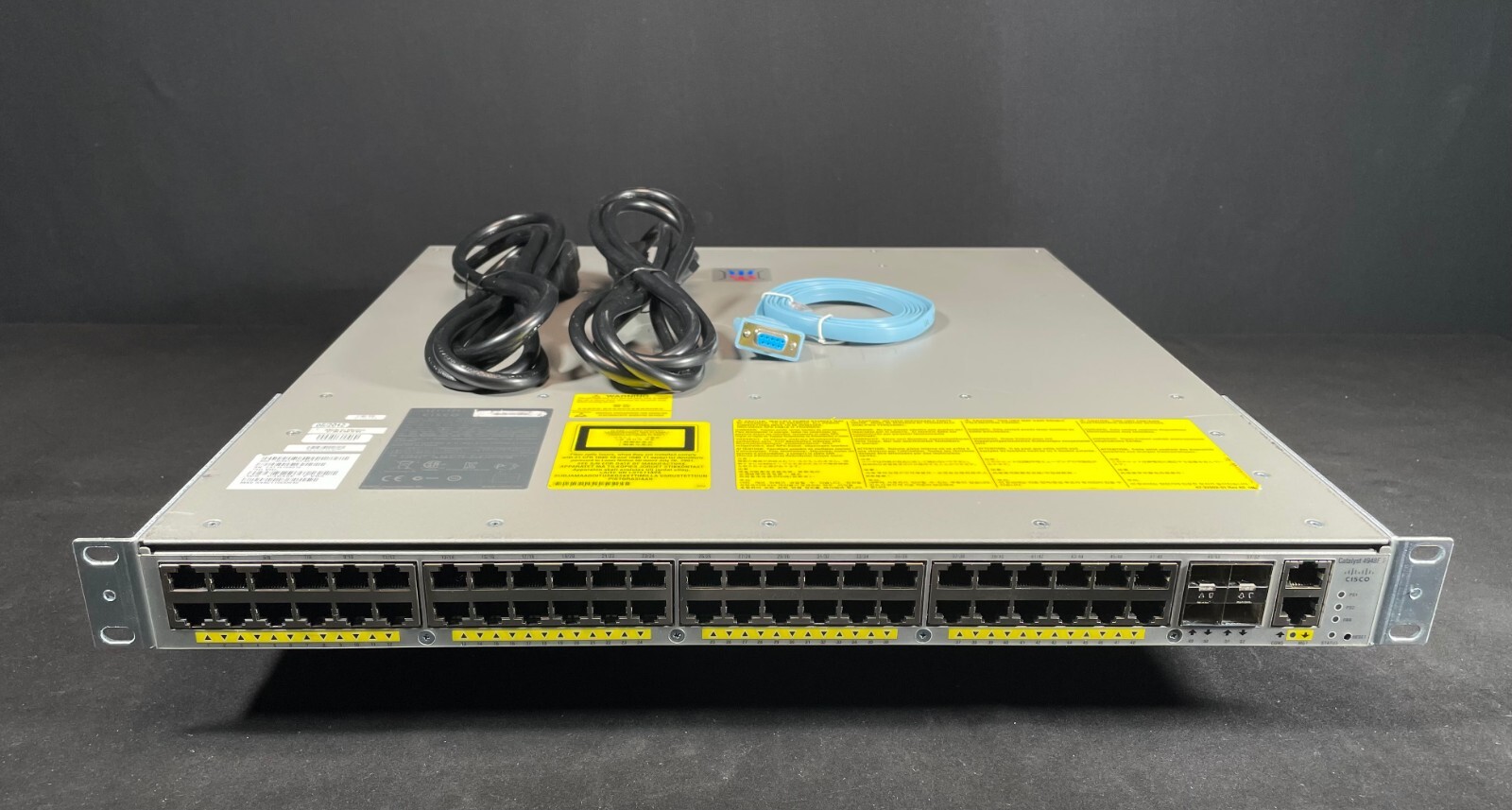 Cisco Catalyst 4948 WS-C4948E-F 48 Port Gigabit Switch Dual AC-Same Day Shipping