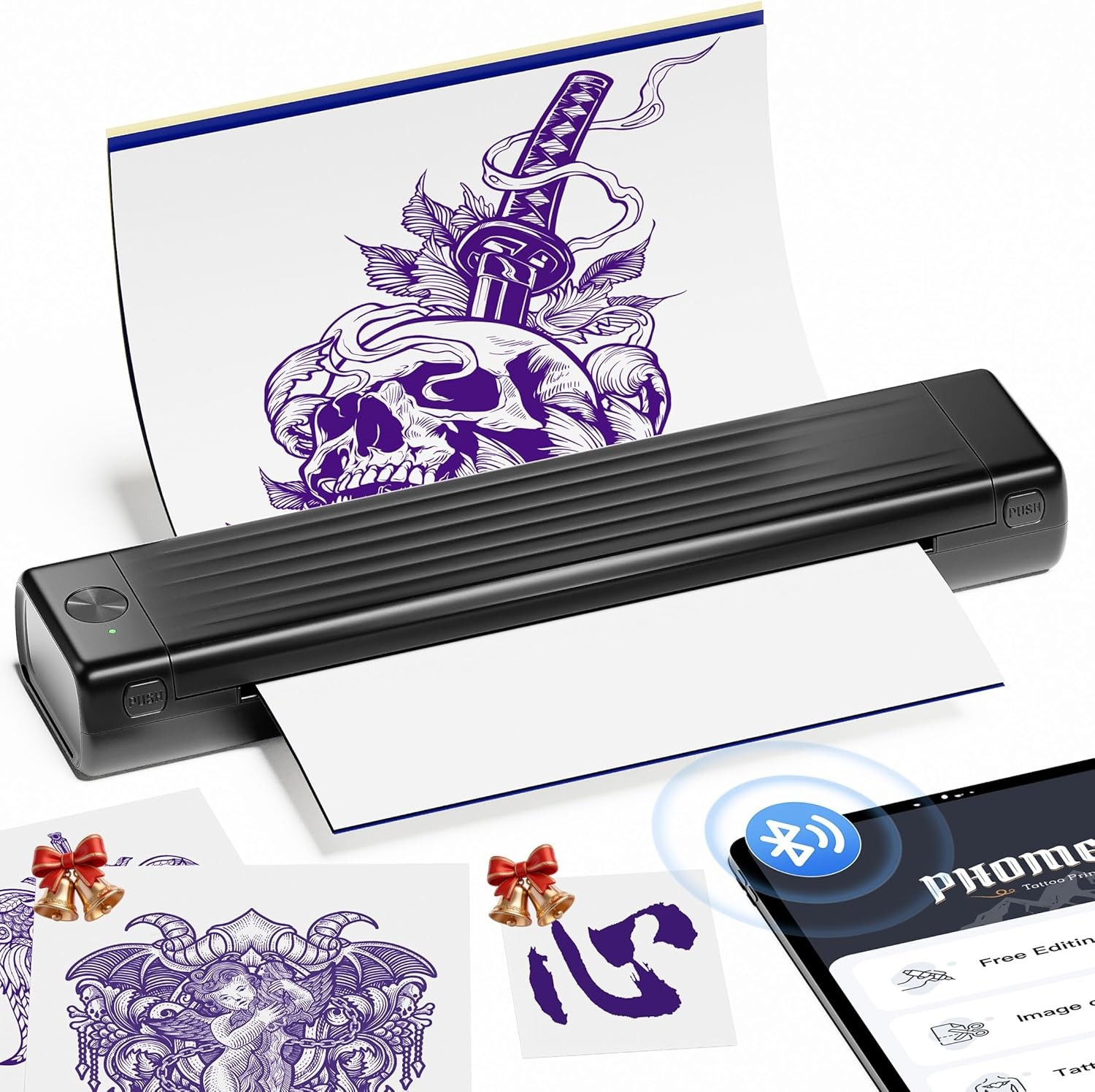 Phomemo Tattoo Stencil Printer Temporary Tattoo Printer Wireless Tattoo Machine