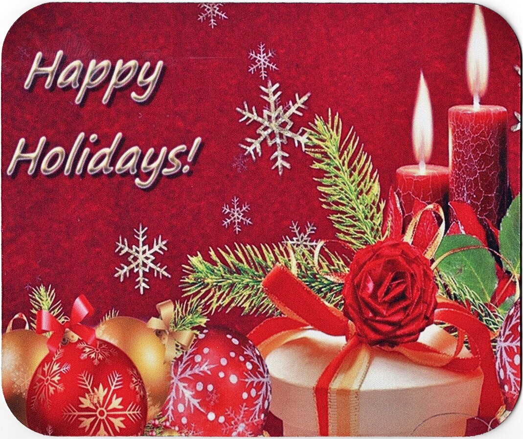 "Happy Holidays"  Computer / Laptop Mouse Pad