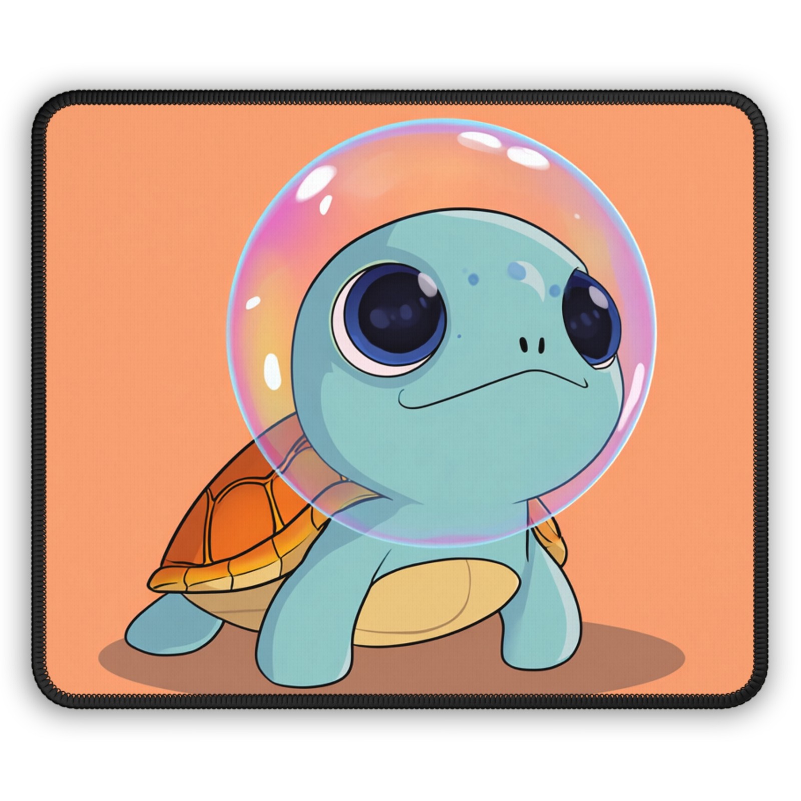 Bubble Helmet Turtle Gaming Mouse Pad | Cute Cartoon Sea Turtle