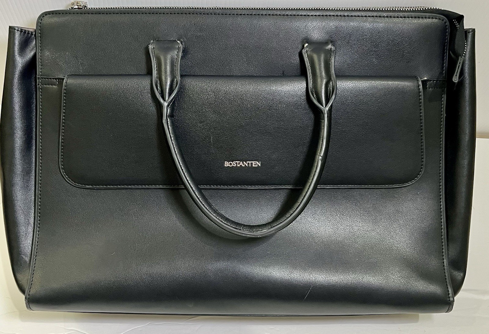 Bostanten Bag Leather Briefcase Laptop Case Business Black Handbag Shoulder Nice