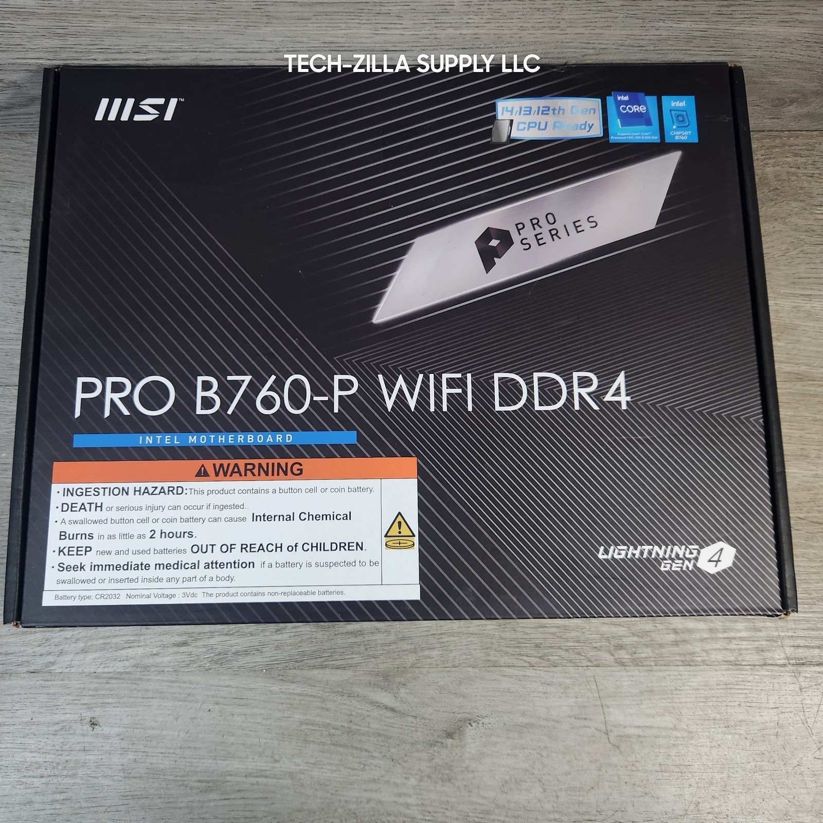 MSI PRO B760-P WIFI DDR4 LGA 1700 (l12th&13th Gen), SATA 6Gb/s  motherboard WiFi