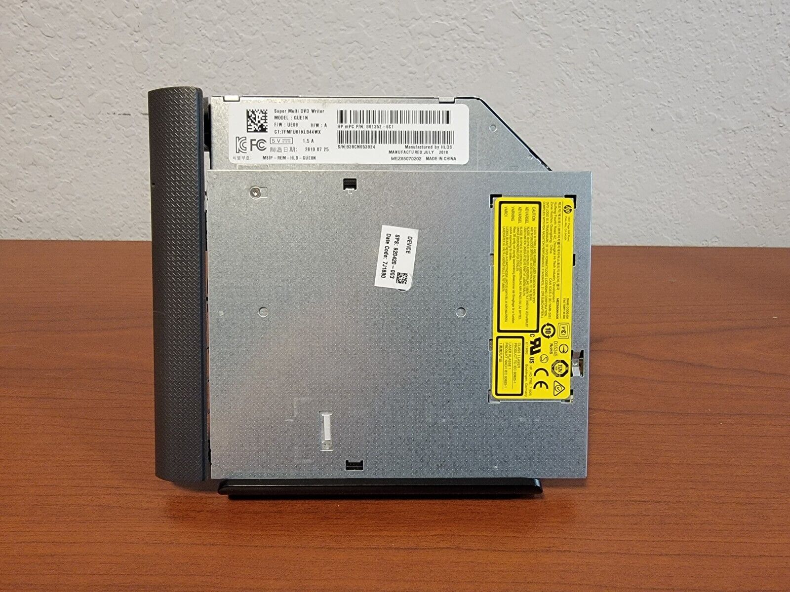 OEM HP 250 G6 DVD-RW Drive (GUE1N, HP P/N: 801352-6C1) - TESTED