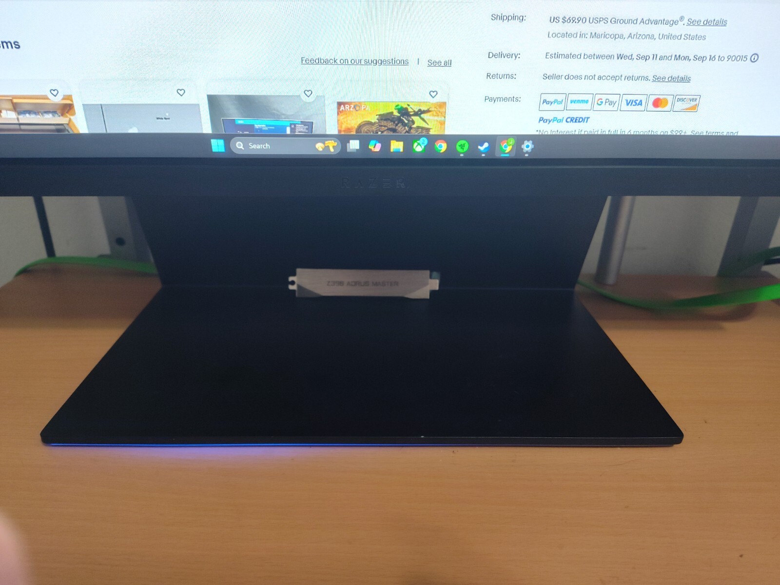 Razer Raptor 27" QHD 165Hz IPS LED Gaming Monitor