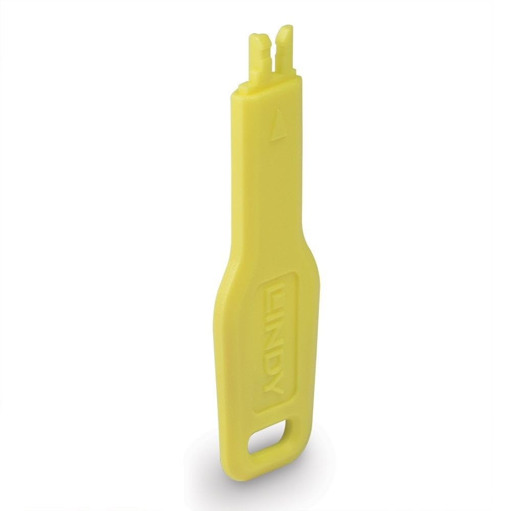 LINDY RJ45 Port Lock Key, Yellow Key Only Yellow