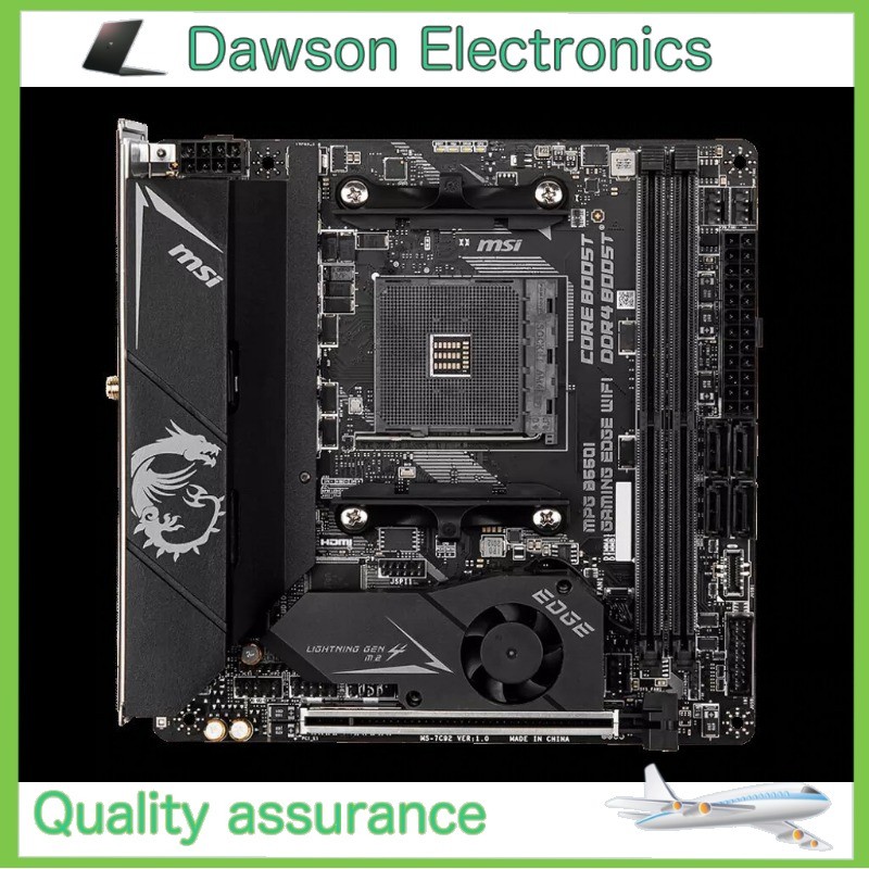 MSI MPG B550I GAMING EDGE WIFI DDR4 Motherboard Socket AM4 Mini-ITX， 2x M.2 Slot