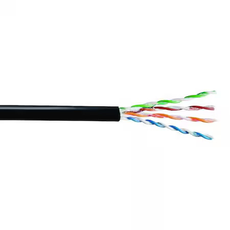 Genspeed 7136100 Data Cable, Cat 6, 23 Awg, 1000Ft, Black