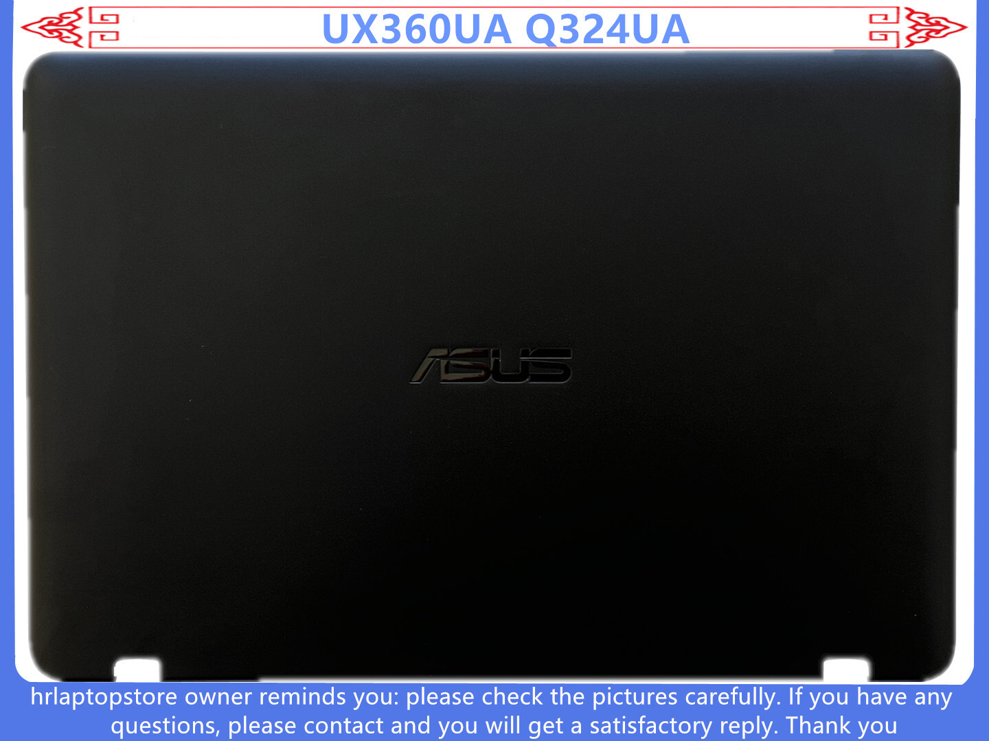 New For Asus UX360UA Q324UA LCD Top Back Cover Rear Lid 13NB0C03AM0101