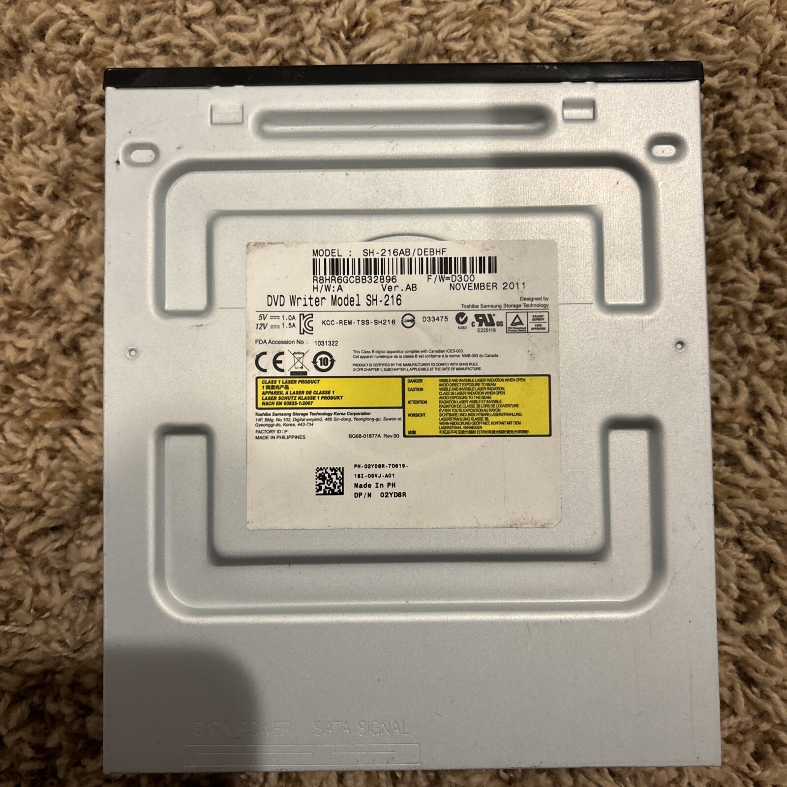 Toshiba SH-216AB/DEBHF Optical Drive