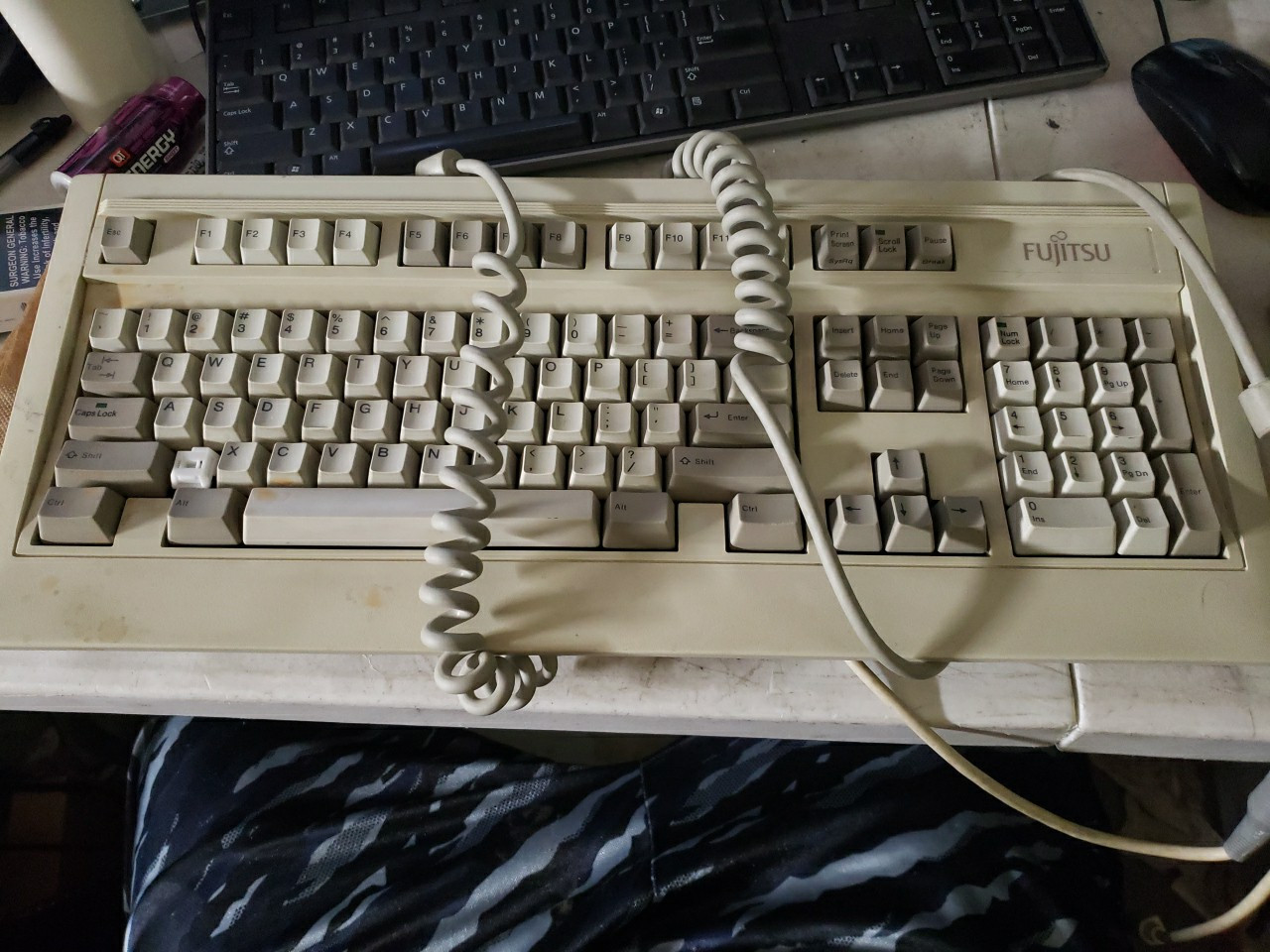 Fujitsu FKB4700 Vintage Mechanical Keyboard w/ 5 Pin DIN | Tested & Working EXT