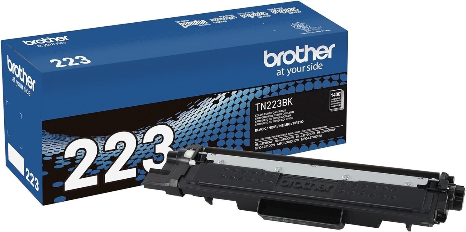 Brother Genuine TN223BK Black Toner Cartridge TN-223BK - 