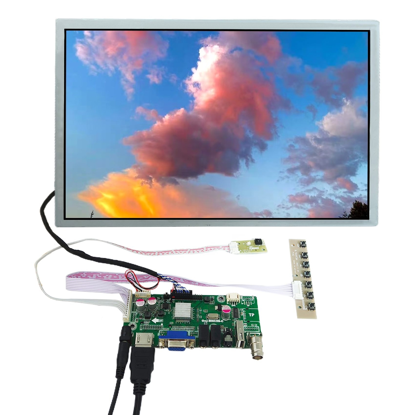 HD VGA AV USB LCD Controller Board 12.1inch LQ121S1LG75 800x600 LCD Screen