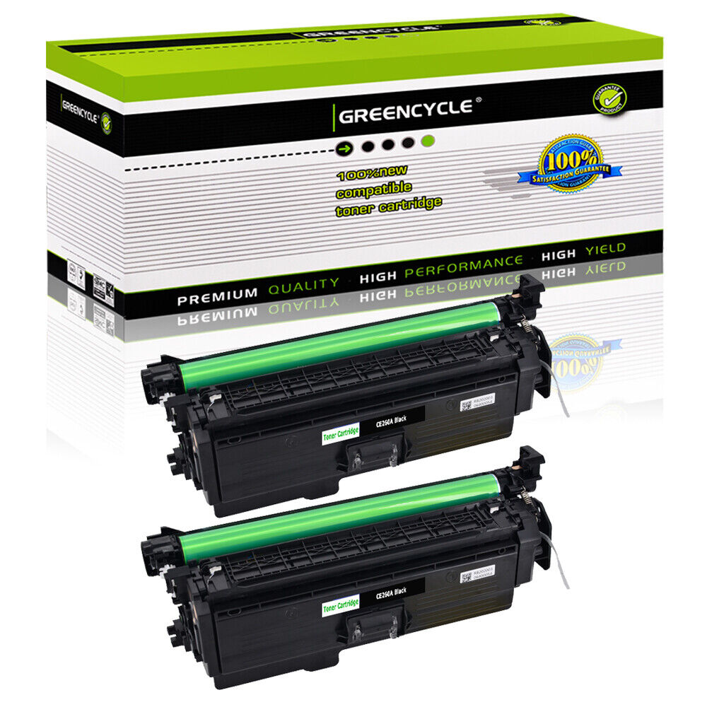 2PK CE260A BK Toner Cartridge fits for HP 647A Laserjet CP4025 CP4525n CP4025n 