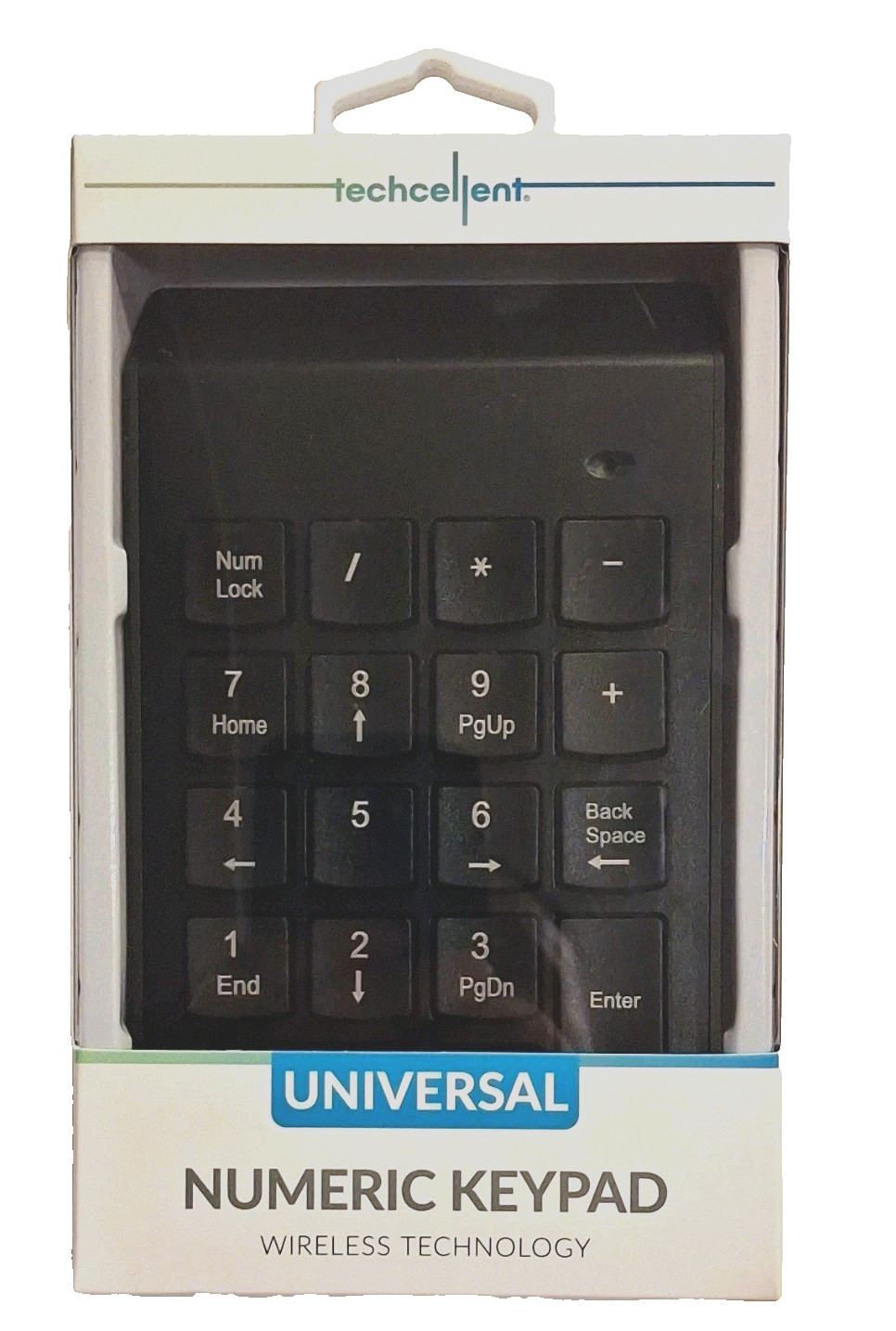 Techcellent Wireless Numeric Keypad Black English QWERTY TC-KB-WS-106-BK