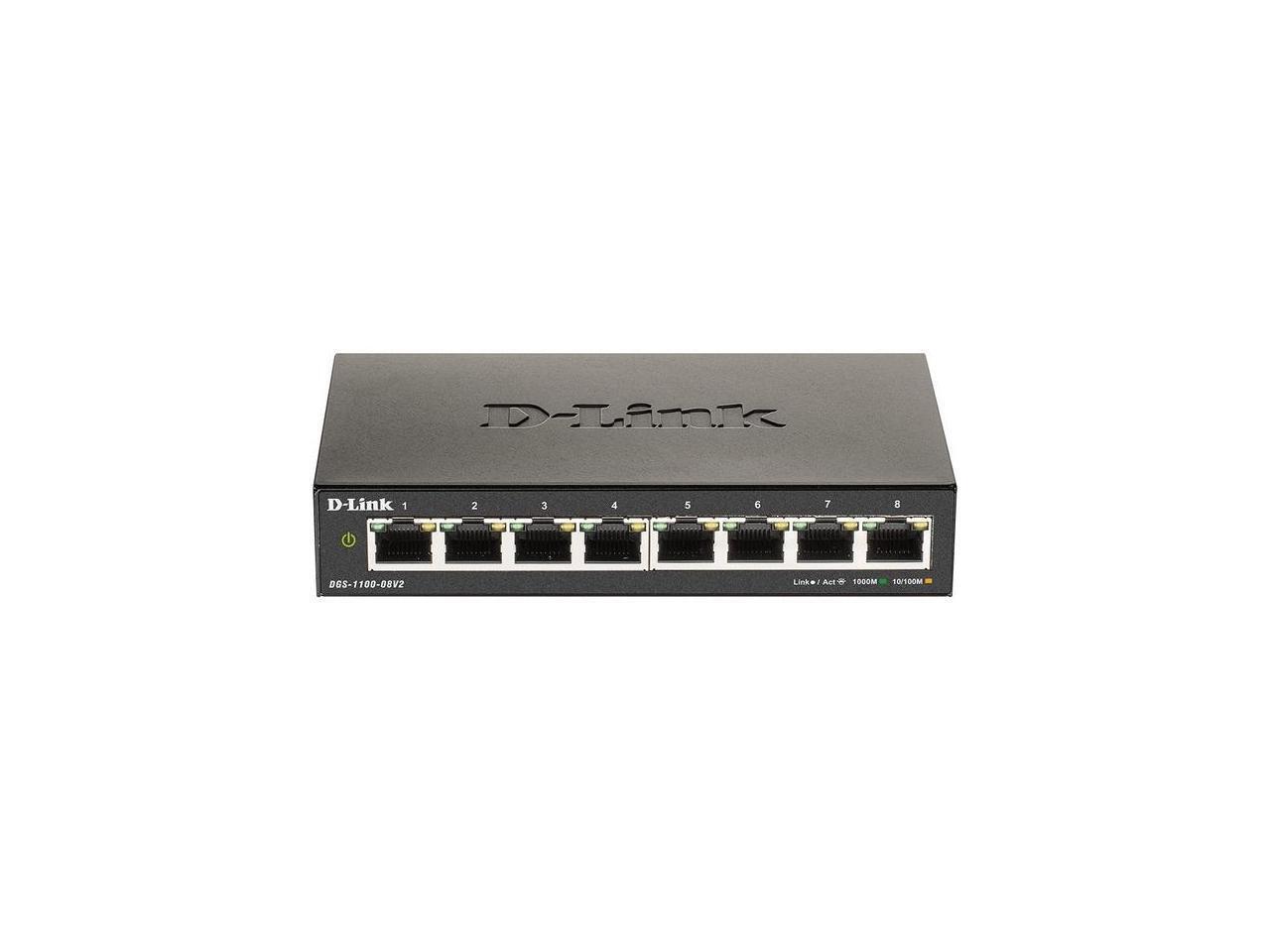 D-Link DGS-1100-08V2 8-Port Smart Ethernet Switch DGS110008V2