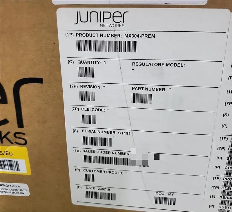 New Sealed Juniper Network MX304-PREM Router With 1x JNP304-LMIC16-BASE Card
