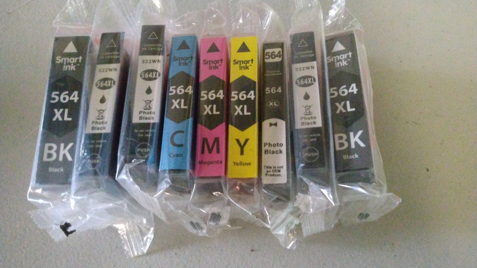 Smart Ink 564XL Printer Ink Cartridges Photo Black Cyan Magenta Yellow Black
