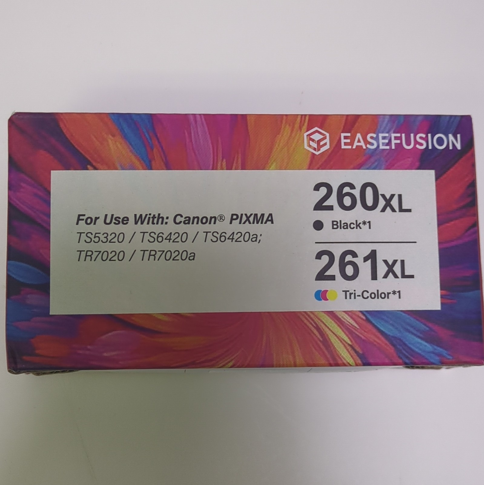 EaseFusion 260XL 261XL Ink Cartridges Replacement Canon PIXMA TS5320 TS6420 New