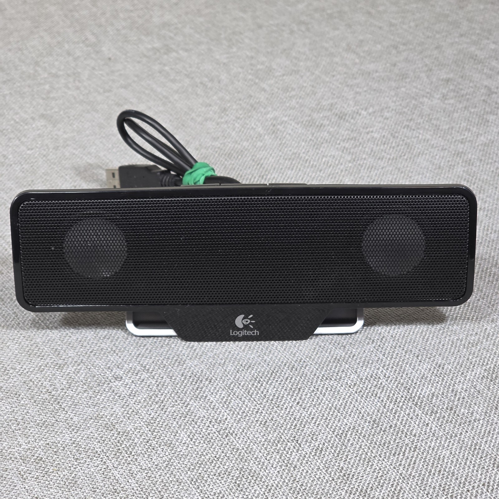 Logitech Z205 USB Laptop Clip-On Speaker Bar S-00094 Black Tested Working