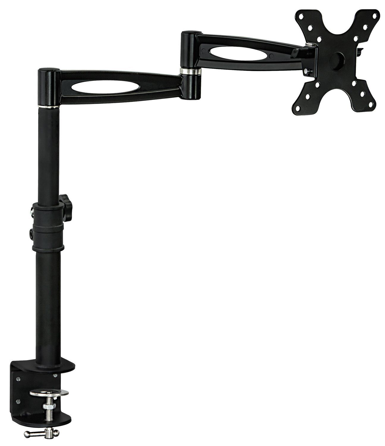 Mount-It Single Monitor Arm Mount | Desk Stand | Heavy Duty Full Motion Height