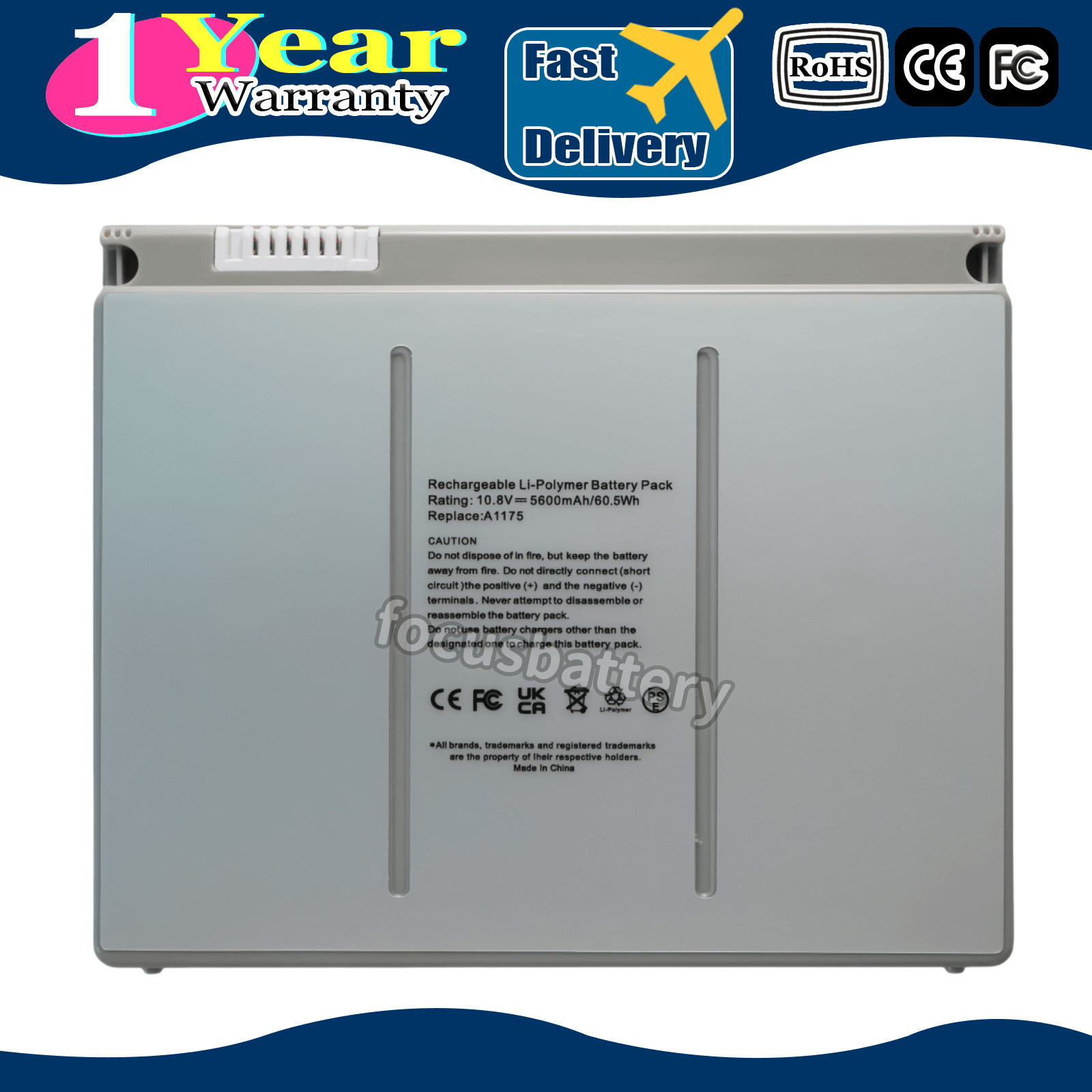 New OEM 5600mAh A1175 Battery For Apple MacBook Pro 15" A1150 A1211 A1226 A1260