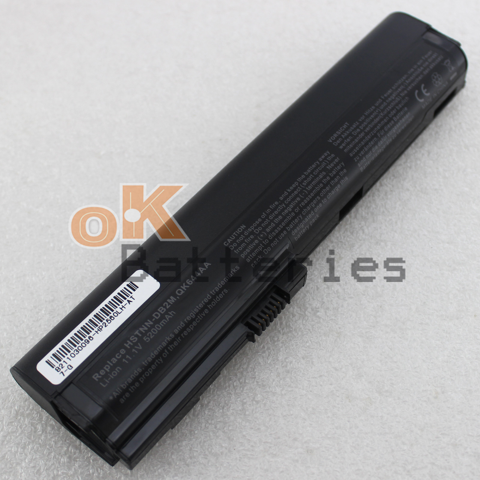 New 6 Cell Battery for HP Elitebook 2560P 2570P SX03 SX06 HSTNN-DB2K 632423-001