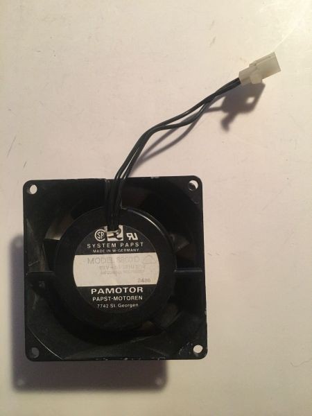 System papst model 8800d 115v 12w impedance protected made in germany 3486 80x3