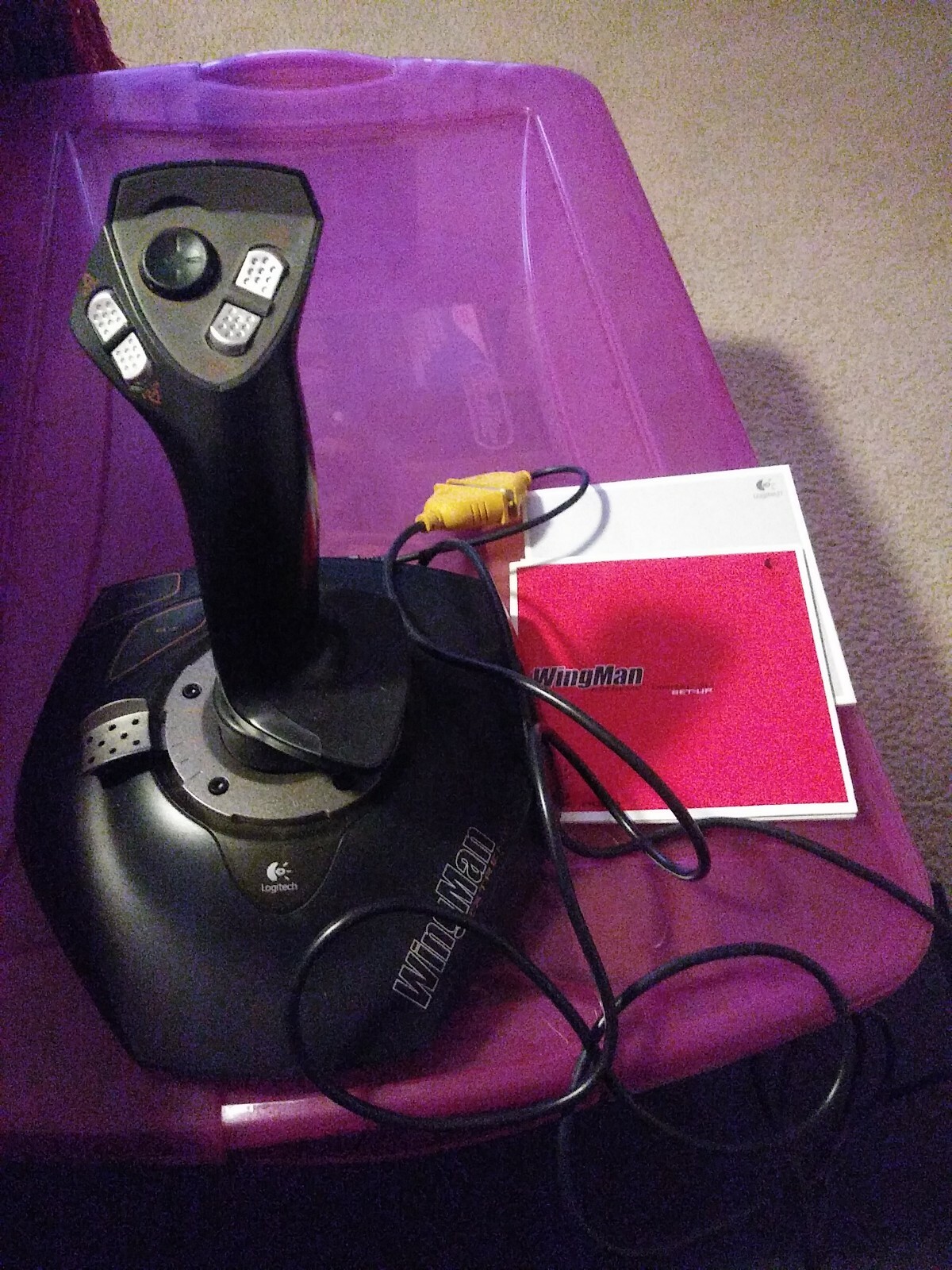Logictech Wingman Extreme Digital 3D Joystick Controller Model J-ZA10