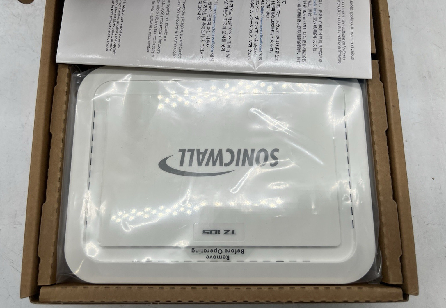 SonicWALL TZ 105 5-Port Firewall APL22-09B-Open Box