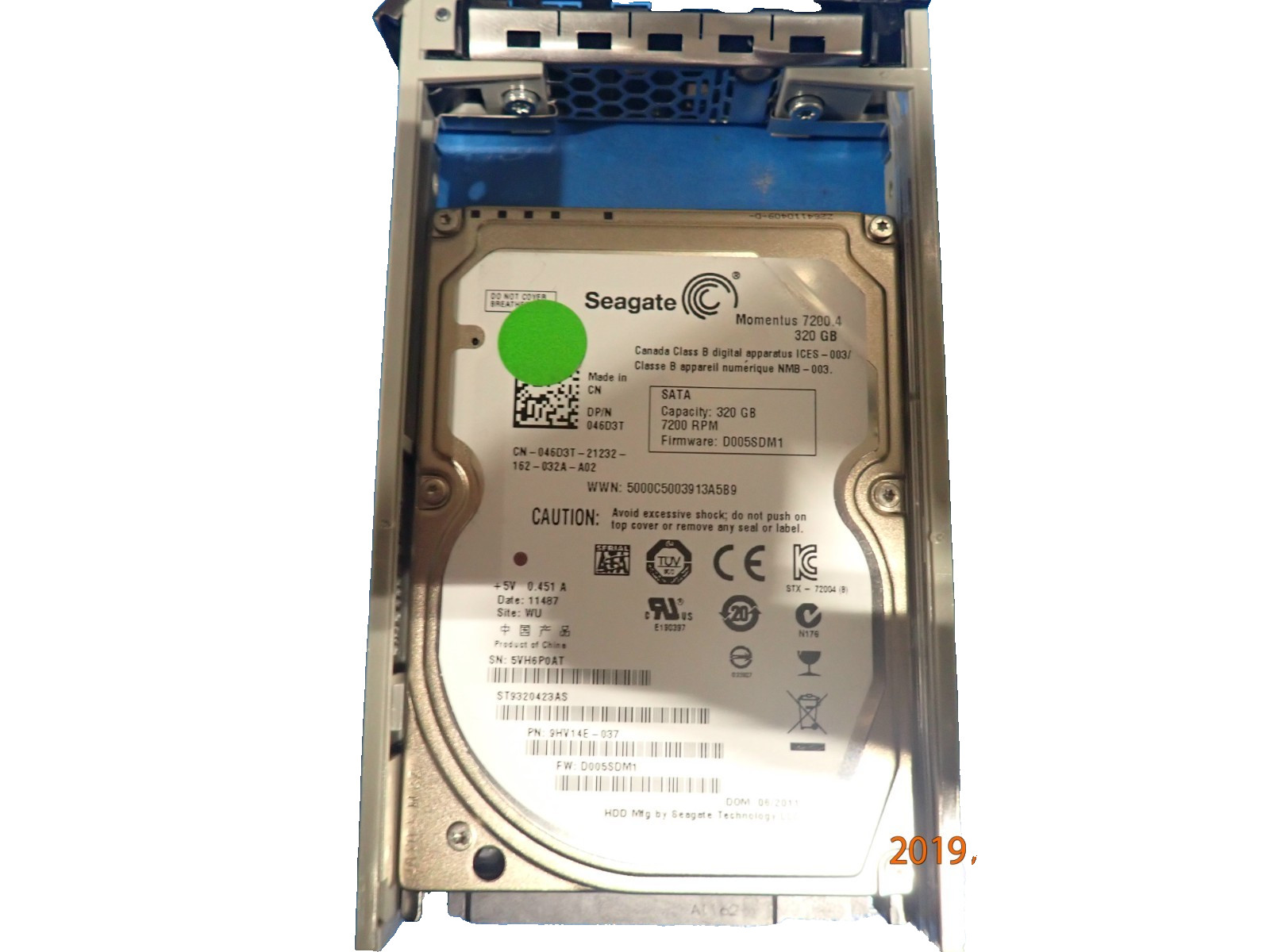 Seagate 046D3T ST9320423AS 320GB 2.5" SATA HDD Internal Hard Disk Drives