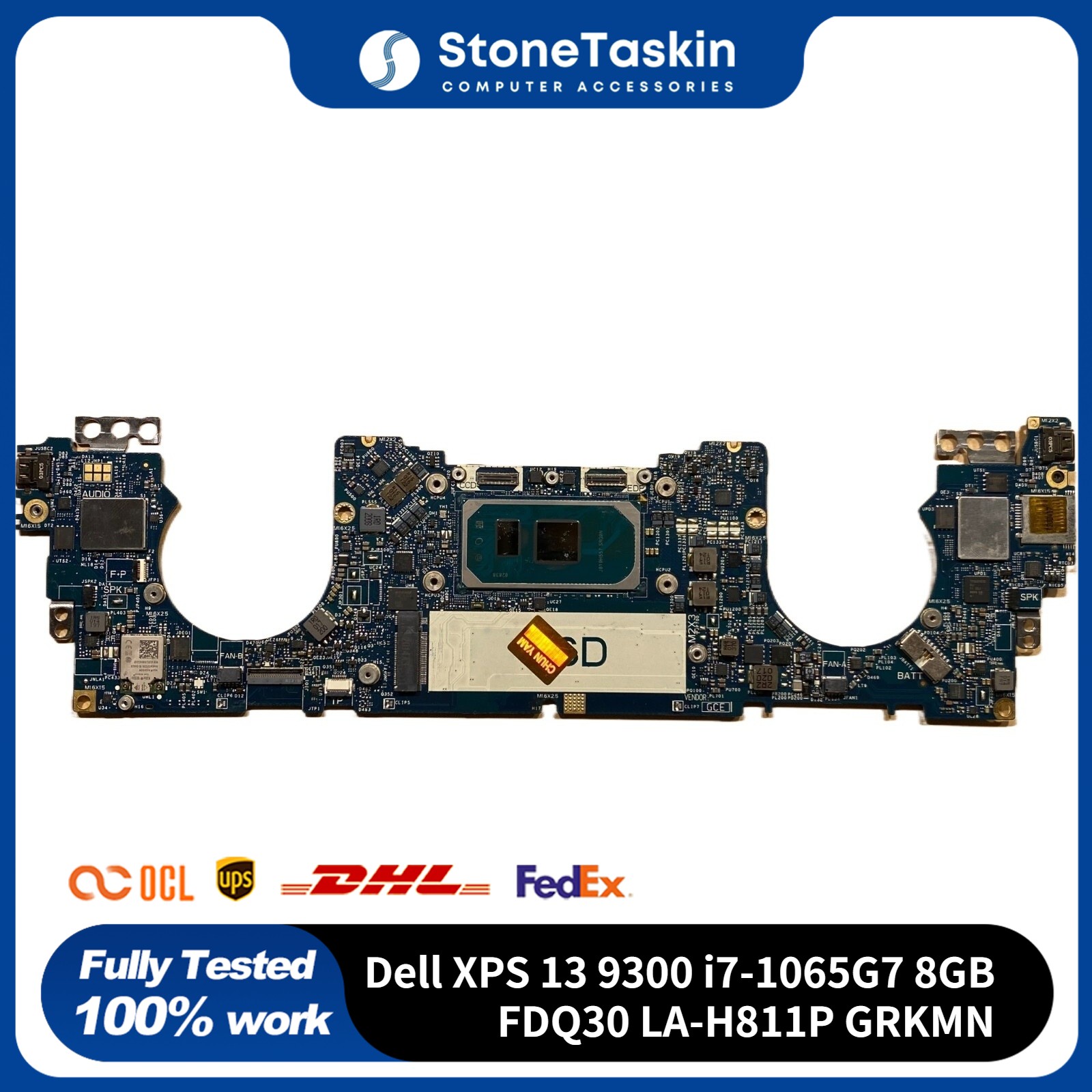 For Dell XPS 13 9300 Motherboard Intel i7-1065G7 8GB FDQ30 LA-H811P GRKMN