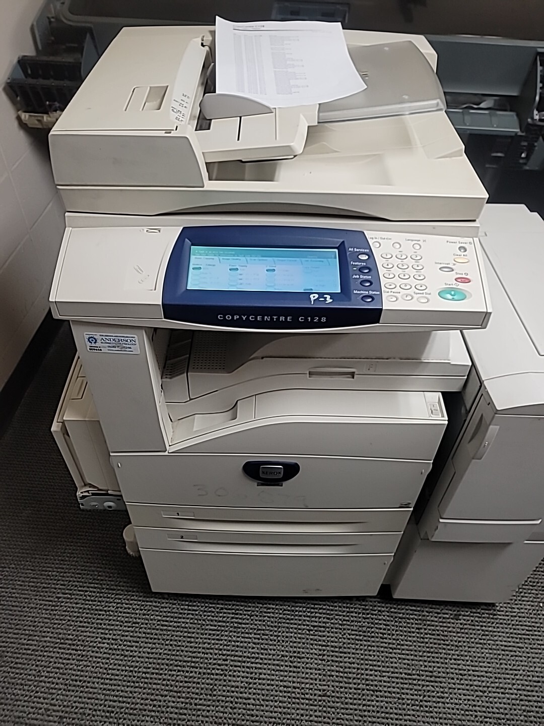 XEROX Copycentre C128 Monochrome  Printer Needs Service Please Look At Descript