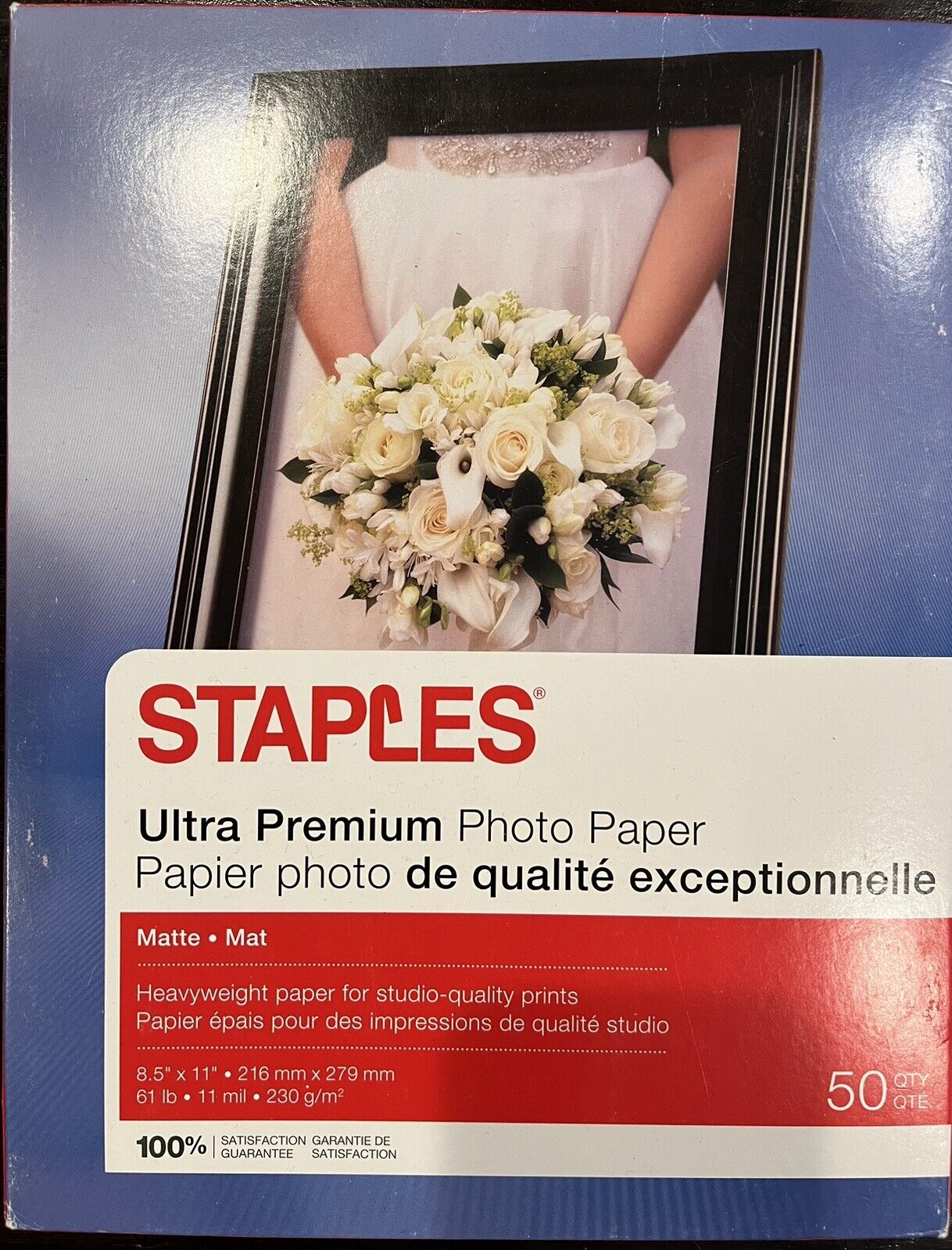Staples Ultra Premium Matte Photo paper 8.5 x 11, 50 sheets