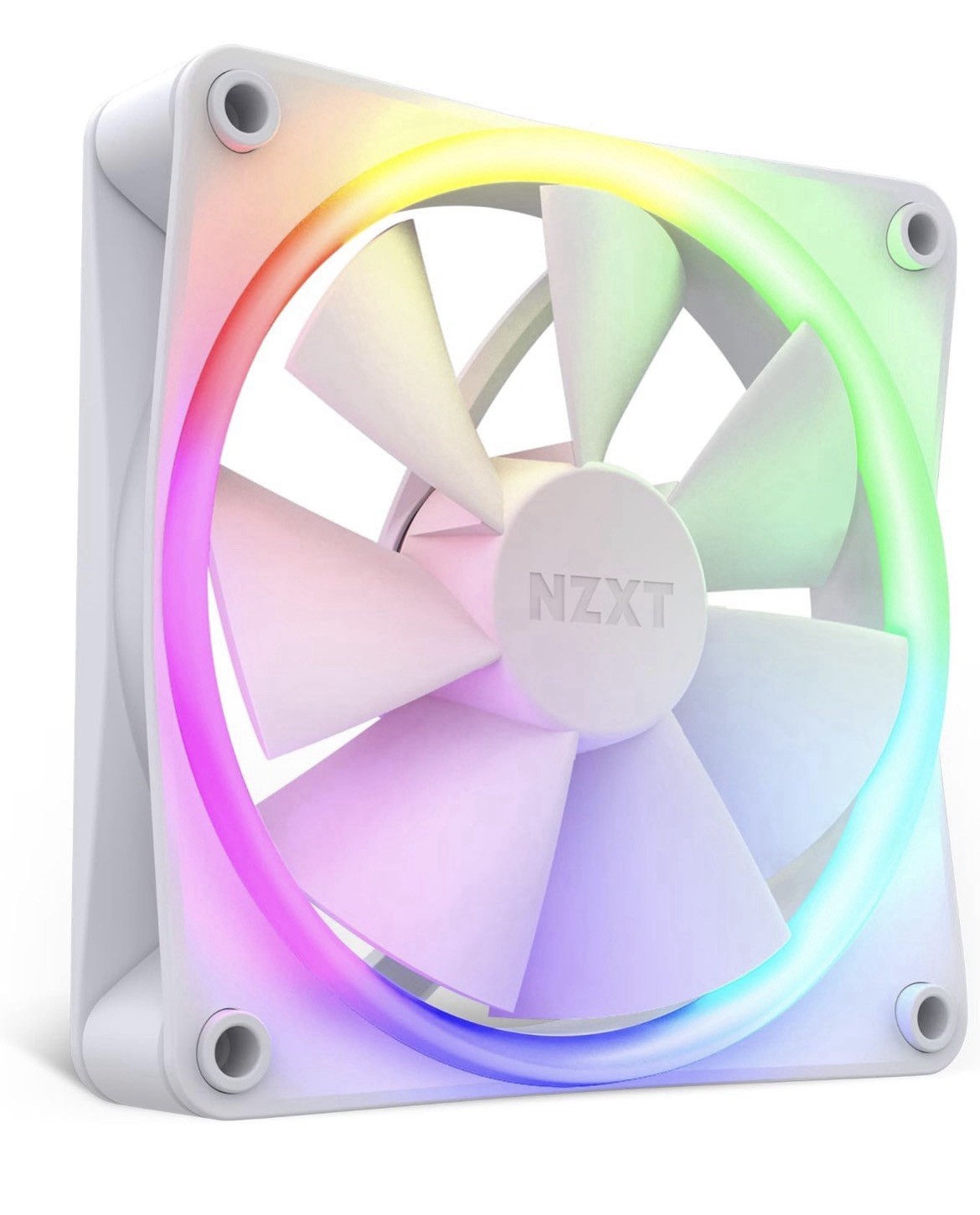 NZXT AER F120 RGB White - High Performance Airflow Fans - Single